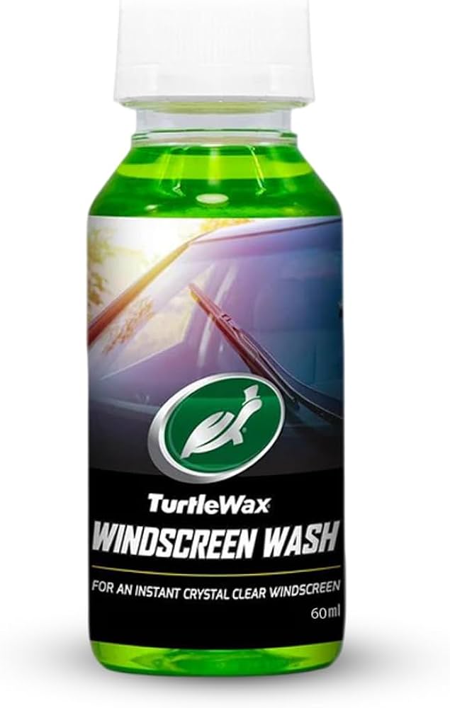 Turtle Wax Windscreen Wash Concentrate Glass Cleaner Fluid 60ml
